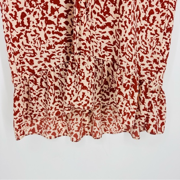 Cabi Natural Rust Button Front Sienna Tie Waist Tunic Dress S - Picture 7 of 10